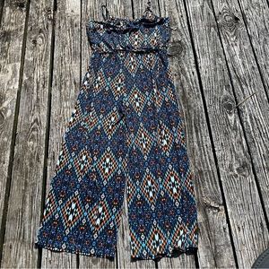 Aztec Pattern Jumpsuit Romper